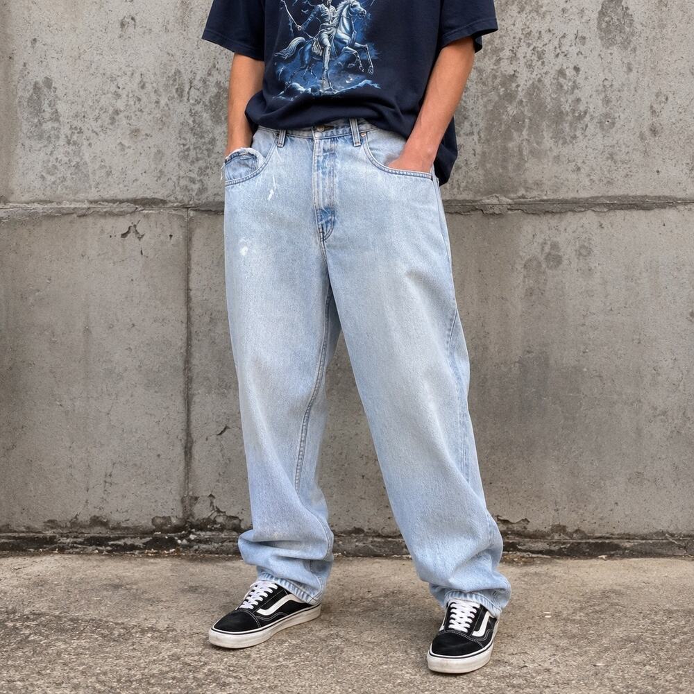 Levi’s SilverTab Loose Fit Jeans 1991 Vintage Light Wash Baggy Denim 32x27
